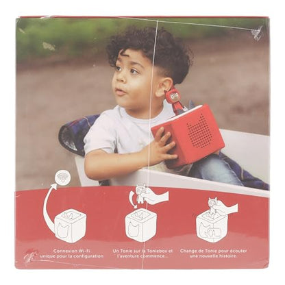 tonies Mon Premier Coffret Toniebox Rouge + 1 Figurine Tonie Créatif, boîte à Histoire & Musique pour Enfant 3-7 Ans, conteuse d'histoire Robuste & Facile à Utiliser avec Figurine à Collectionner