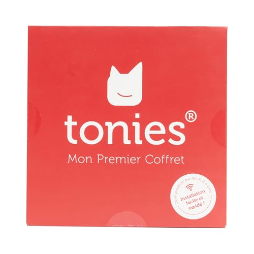 tonies Mon Premier Coffret Toniebox Bleu + 1 Figurine Tonie Créatif, boîte à Histoire et Musique pour Enfant 3 à 7 Ans, conteuse d'histoire Robuste & Facile à Utiliser avec Figurine à Collectionner