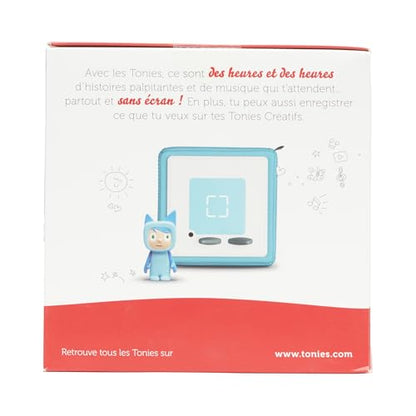 tonies Mon Premier Coffret Toniebox Bleu + 1 Figurine Tonie Créatif, boîte à Histoire et Musique pour Enfant 3 à 7 Ans, conteuse d'histoire Robuste & Facile à Utiliser avec Figurine à Collectionner