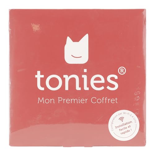 tonies Mon Premier Coffret Toniebox Rouge + 1 Figurine Tonie Créatif, boîte à Histoire & Musique pour Enfant 3-7 Ans, conteuse d'histoire Robuste & Facile à Utiliser avec Figurine à Collectionner