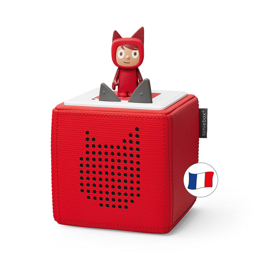 tonies Mon Premier Coffret Toniebox Rouge + 1 Figurine Tonie Créatif, boîte à Histoire & Musique pour Enfant 3-7 Ans, conteuse d'histoire Robuste & Facile à Utiliser avec Figurine à Collectionner