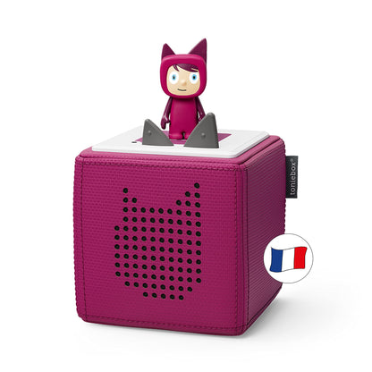 tonies Mon Premier Coffret Toniebox Cassis + 1 Figurine Tonie Créatif, boîte à Histoire et Musique pour Enfant 3 à 7 Ans, conteuse d'histoire Robuste & Facile à Utiliser avec Figurine à Collectionner