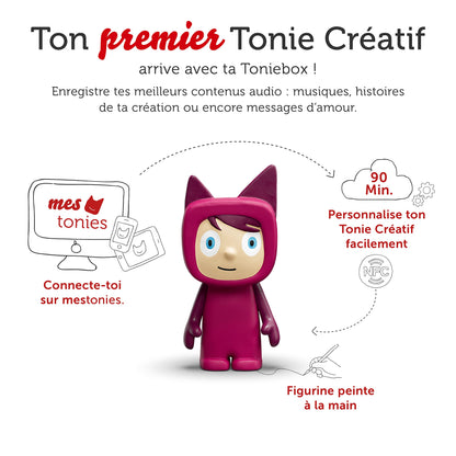 tonies Mon Premier Coffret Toniebox Cassis + 1 Figurine Tonie Créatif, boîte à Histoire et Musique pour Enfant 3 à 7 Ans, conteuse d'histoire Robuste & Facile à Utiliser avec Figurine à Collectionner